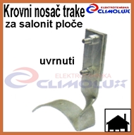 Roof holder for galvanized flat tape for corrugated sheet roofs - 90°